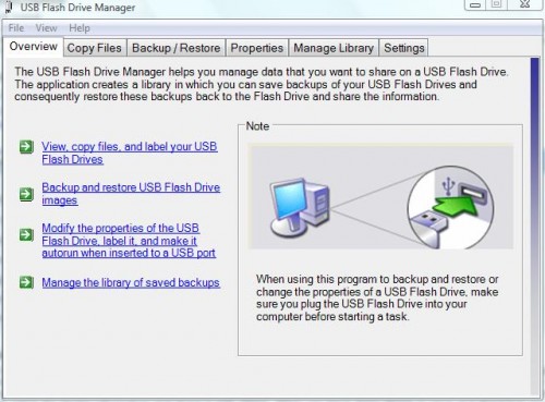 usb flash drive manager