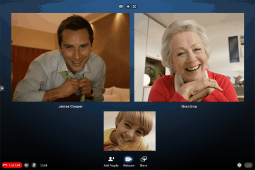 Skype group video calls require a fast Internet connection and a