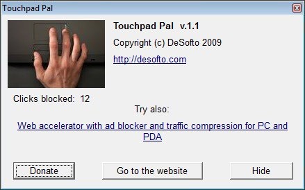 It will automatically disable the touchpad of the laptop on text input, 
