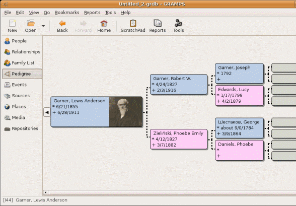 gramps free genealogy software