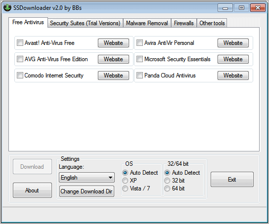 security software downloader