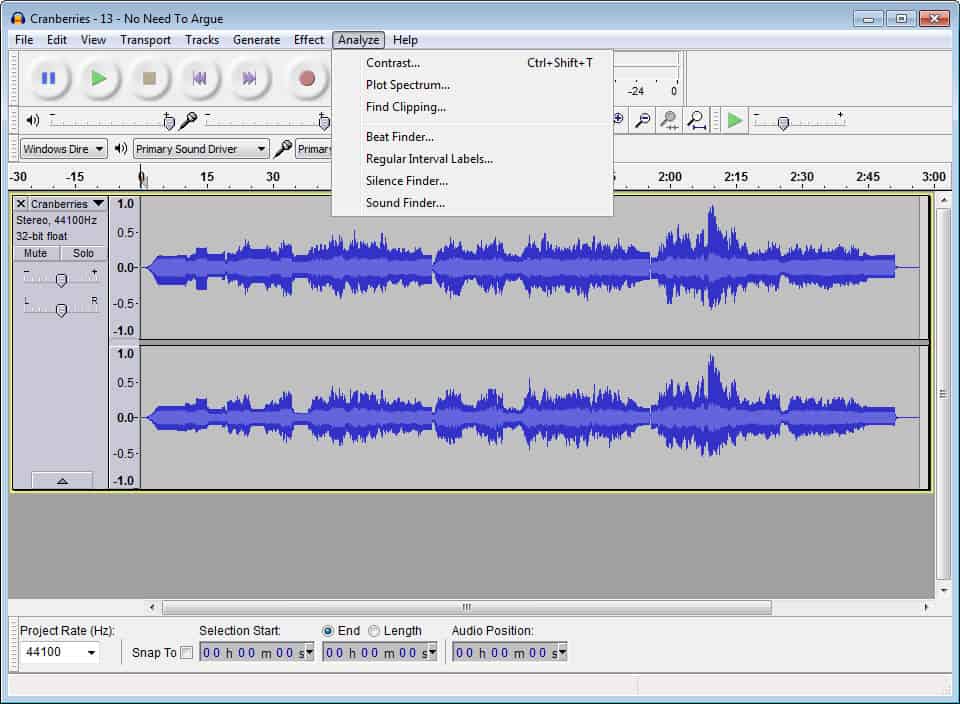 Audacity - Mengedit audio