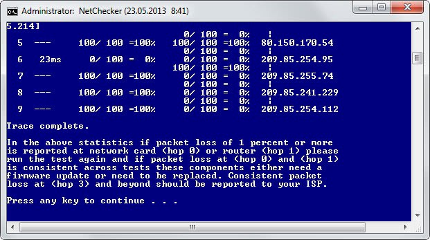 Packet Loss Detection Tool