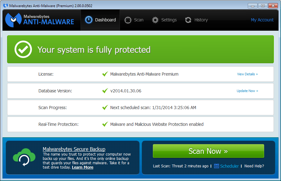 Malwarebytes A Good Program