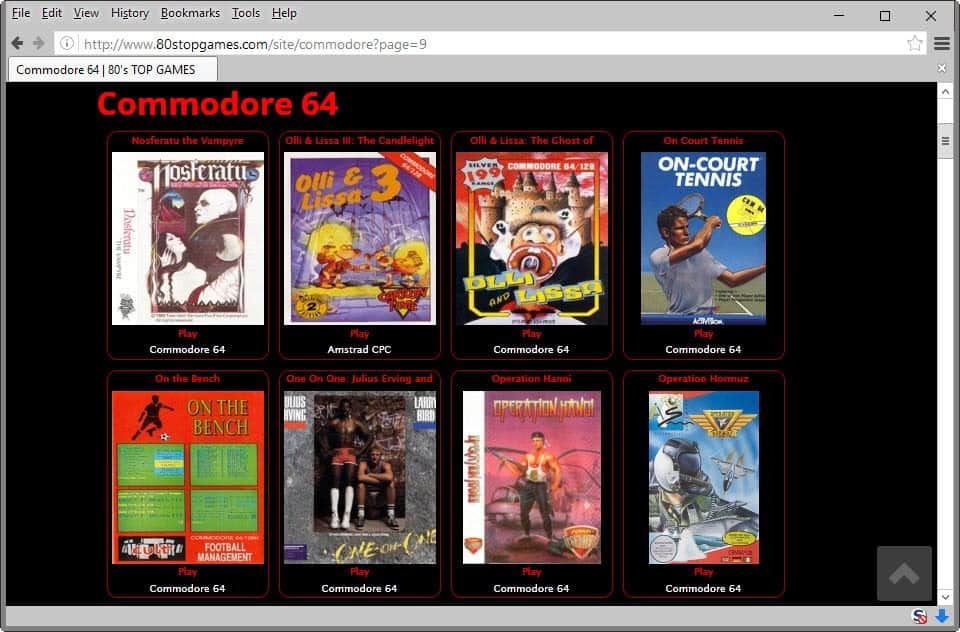 commodore c64 games