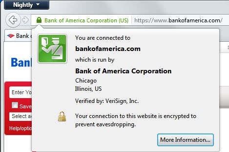 bank secure website