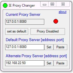 ie proxy changer