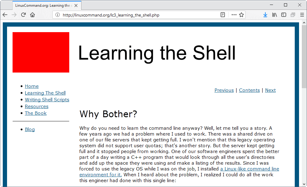 Learning the Shell