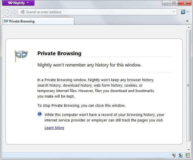 firefox private browsing