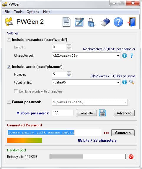 random password generator with special characters