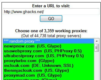 latest free proxy list