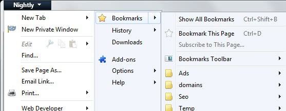 firefox limit bookmarks width