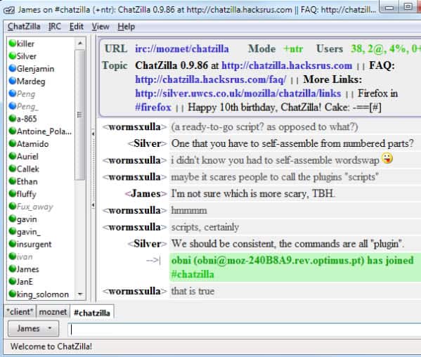 Irc chat