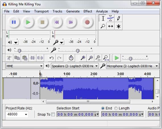 audacity mp3 ringtones