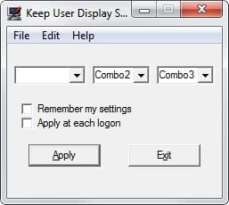 keep user display settings