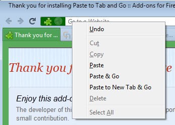 paste and go