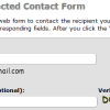 spam protected contact form