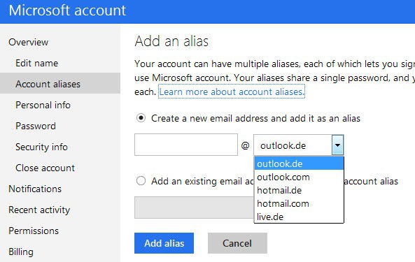 create live mail email address