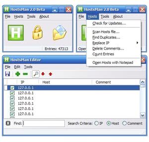 windows hosts file