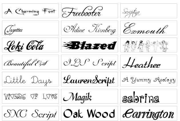 500 free fonts