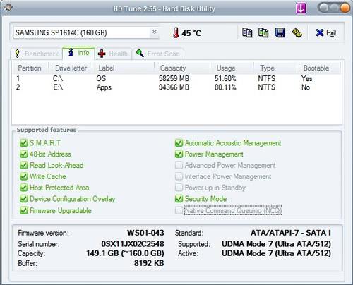 hard drive analyzer hd tune