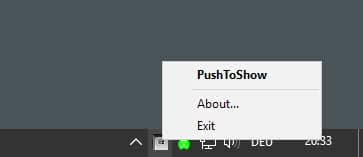 push to show