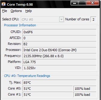 monitor cpu temperatures