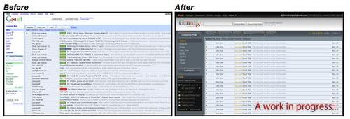 gmail dark user interface