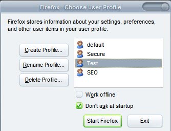 firefox profile manager