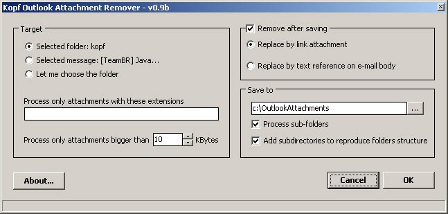 outlook attachment remover