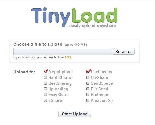 upload multiple sites tinyload