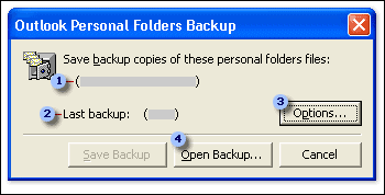 backup di Outlook