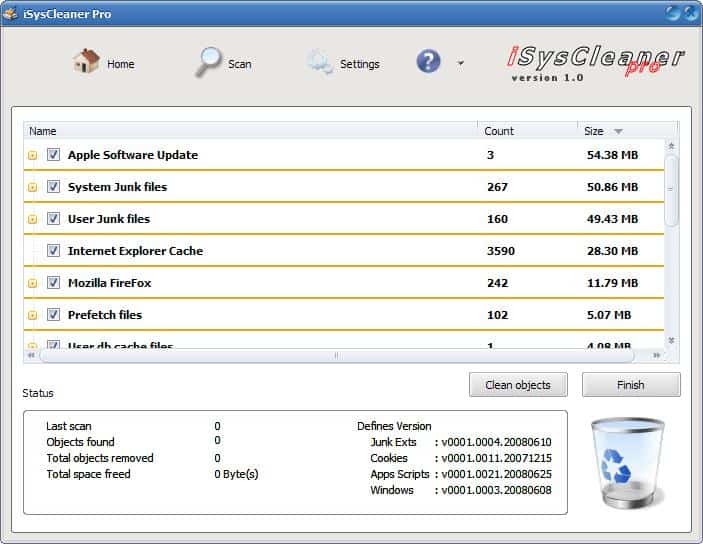 isyscleaner pro remove temporary data