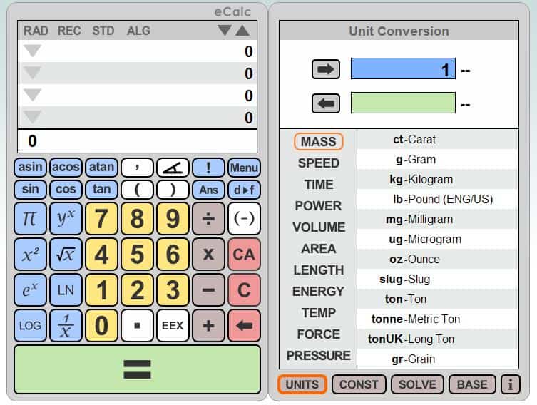 ecalc online calculator