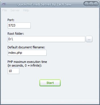 php web server