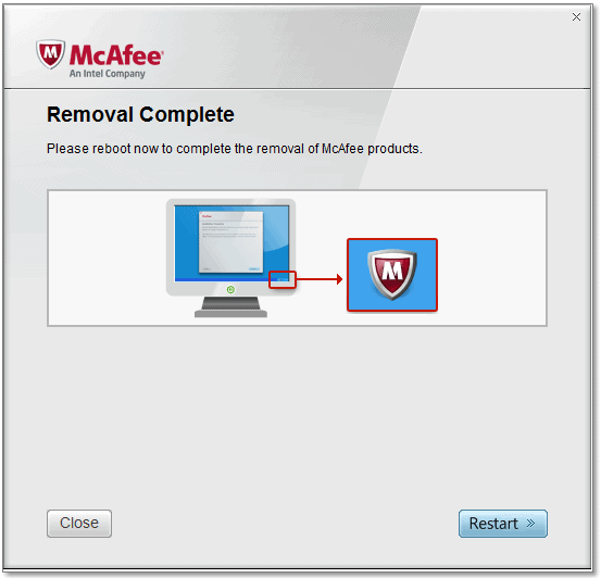 McAfee Consumer Product Removal Tool