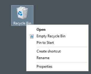 rename recycle bin