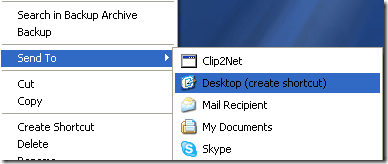 send to desktop
