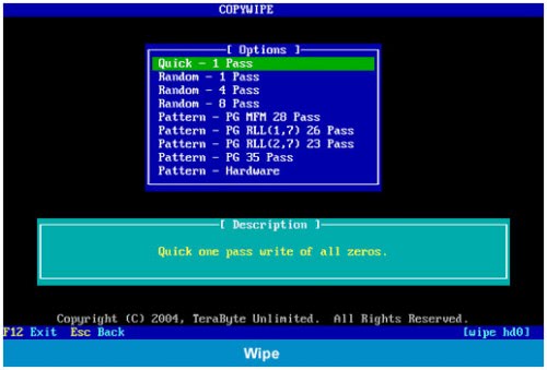 disk wipe utility