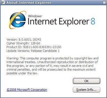 Internet Explorer 8 Download - Ghacks Tech News