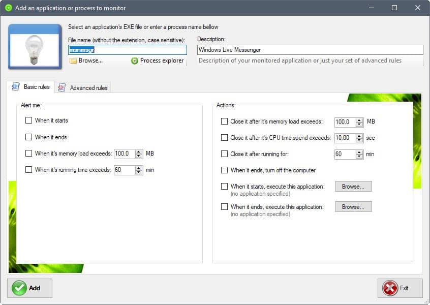 kiwi monitor process