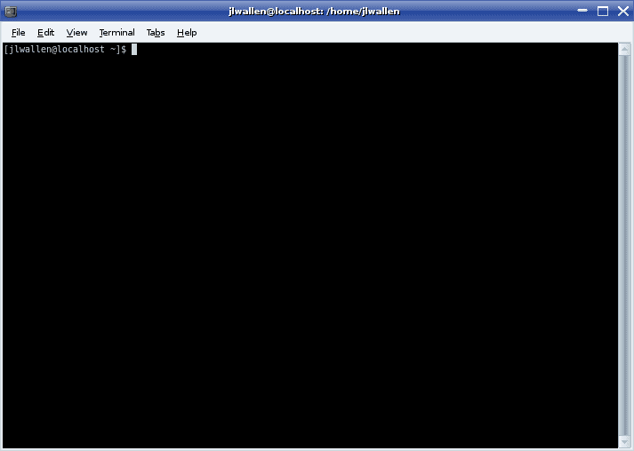 Default gnome-terminal Window