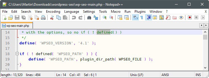 php define constant