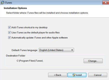 itunes installation