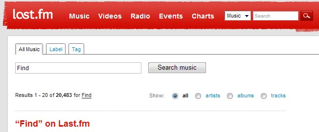 lastfm search