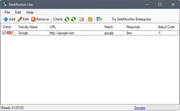 sitemonitor lite