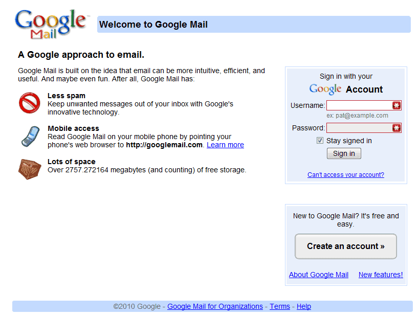 gmail login