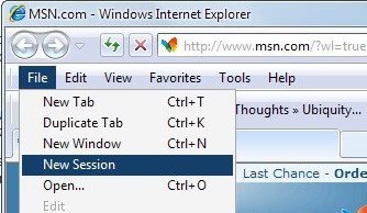 Log Into Multiple Accounts At The Same Site With Internet Explorer 8
