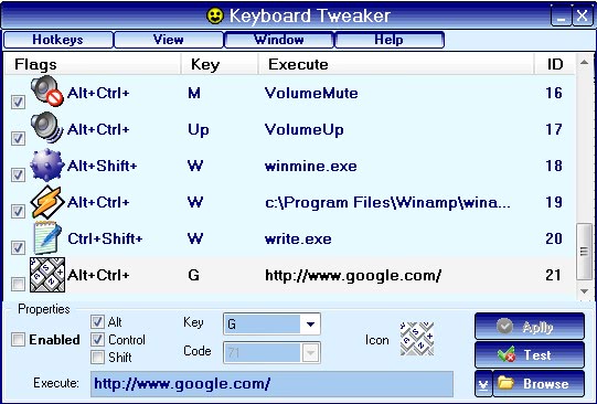 keyboard tweaker