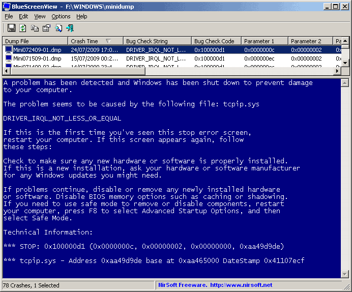 Windows restarts or shows Bluescreen after installing new hardware